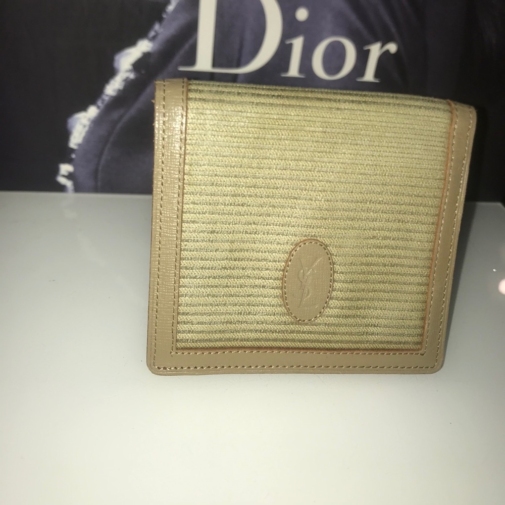 YSL canvas‎ & leather wallet